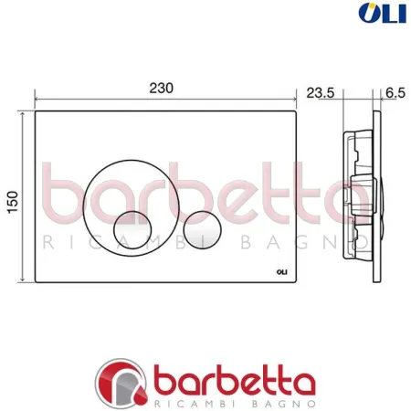 PLACCA DI COMANDO GLOBE RICAMBIO OLI 152952