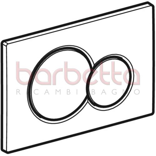 PLACCA RICAMBIO GEBERIT SIGMA01 DOPPIO TASTO BIANCA 115.770.11.5