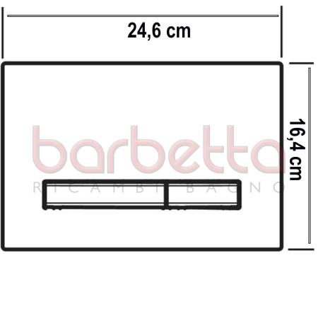 PLACCA DI COMANDO SIGMA50 RICAMBIO GEBERIT 115.788.11.2