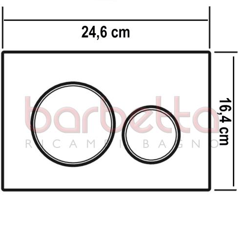 PLACCA DI COMANDO RICAMBIO SIGMA20 GEBERIT 115.882.14.1