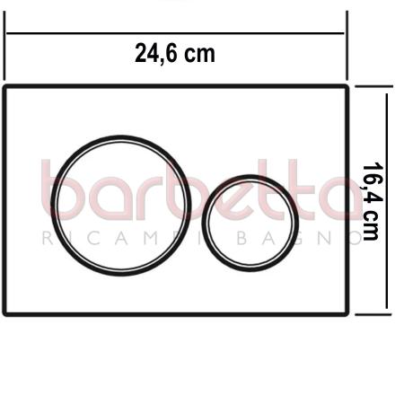 PLACCA DI COMANDO RICAMBIO SIGMA20 GEBERIT 115.882.14.1