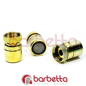 AERATORE FILTRO ROMPIGETTO CON SNODO FEMMINA 22X1 DORATO