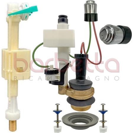 BATTERIA DI SCARICO DOPPIO FLUSSO UNIDUAL TREMOLADA 152.212.82
