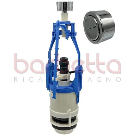 BATTERIA DI SCARICO DOPPIO FLUSSO CORPO IN PLASTICA DOUBLE PUSH TREMOLADA 180