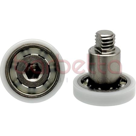 CUSCINETTI BOX DOCCIA OTTONE MM 17X4 18.3 H- PERNO M6