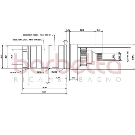 CARTUCCIA TERMOSTATICA RICAMBIO THERMOMAT TCRT12SMALLAVV
