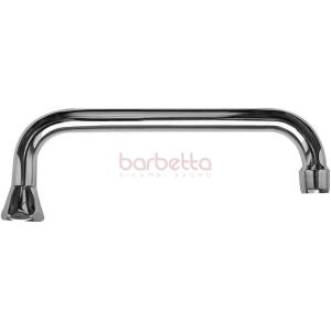 CANNA TUBO AD U DA 25 CROMO CON ROMPIGETTO UNIVERSALE 126/4