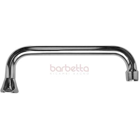 CANNA TUBO AD U DA 25 CROMO CON ROMPIGETTO UNIVERSALE 126/4