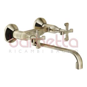 RUBINETTO TRADIZIONALE LAVELLO A MURO CARLOS 1° BRONZATO NOBILI CP203BR