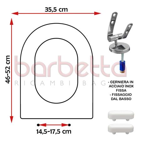SEDILE COPRIWATER COMPATIBILE CESAME SYMBOL BIANCO