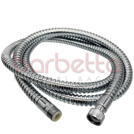 FLESSIBILE DOCCIA CROMATO DA 150 CM 3/8 FEMMINA X 15X1 MASCHIO
