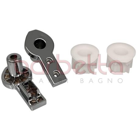 CONFEZIONE CERNIERE AURORA DIAM.RU IN FINITURA SILVER 1-2-4-5 BAY RICAMBIO NOVELLINI R04AUR-40