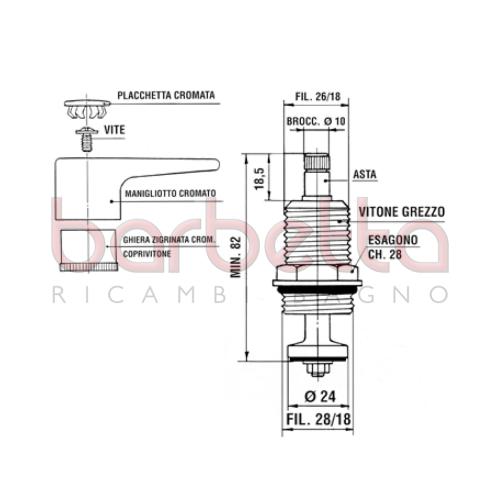 PASSO RAPIDO RICAMBIO MAMOLI 22E