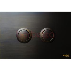 PLACCA PNEUMATICA IN OTTONE SPAZZOLATO NERO VALSIR VS0878887