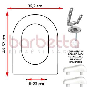 SEDILE COPRIWATER COMPATIBILE EOS ASTRO BIANCO