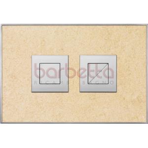 PLACCA PNEUMATICA IN FINITURA CROMO SATINATO RICAMBIO VALSIR VS0876837