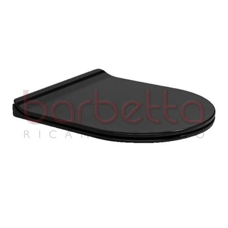 SEDILE COPRIWATER RALLENTATO QUICK-APP NERO FLAMINIA QKCW09