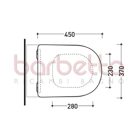SEDILE COPRIWATER RALLENTATO QUICK-APP NERO FLAMINIA QKCW09