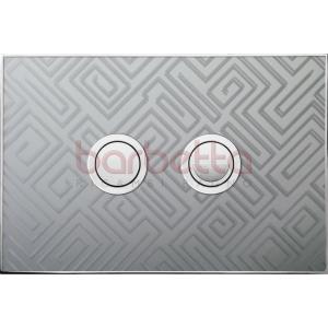 PLACCA PNEUMATICA FANTASY GLITTER ORO 215X145 CON PULSANTI QUADRATI...