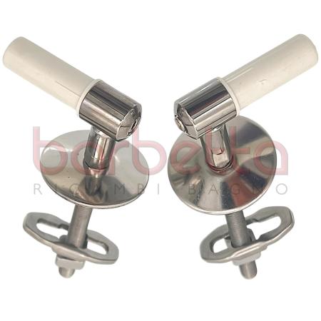 SET CERNIERE SEDILE COPRIWATER TONIC INOX RICAMBIO IDEAL STANDARD T2065BJ