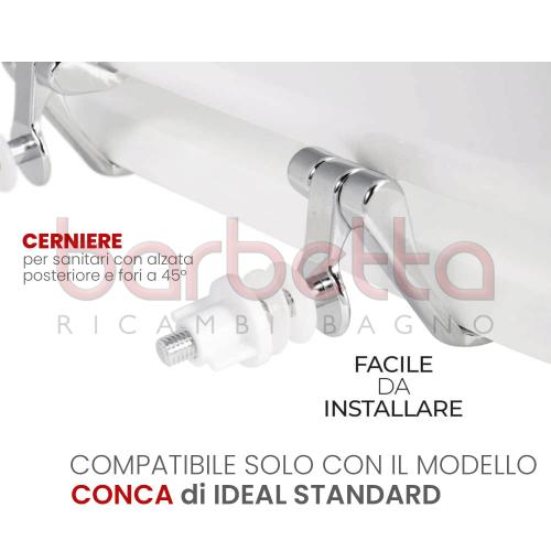 SEDILE RICAMBIO CONCA IDEAL STANDARD BIANCO LACCATO