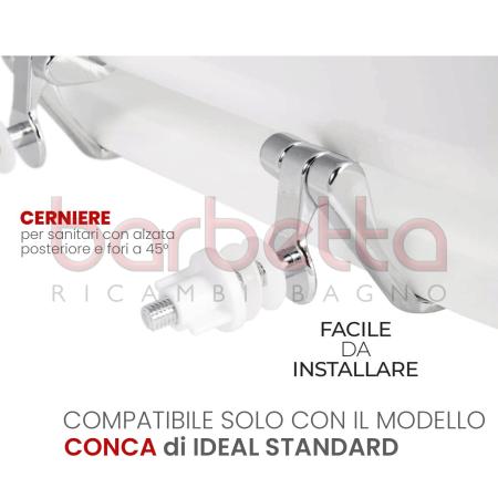 SEDILE RICAMBIO CONCA IDEAL STANDARD BIANCO LACCATO