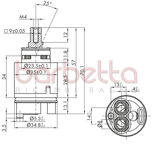 CARTUCCIA RICAMBIO KEROX MIX K35D