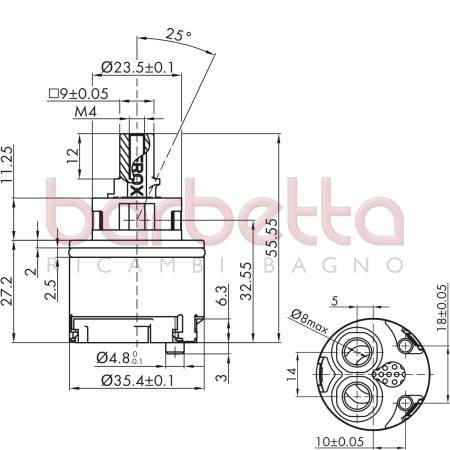 CARTUCCIA MISCELATRICE RICAMBIO KEROX K35OP