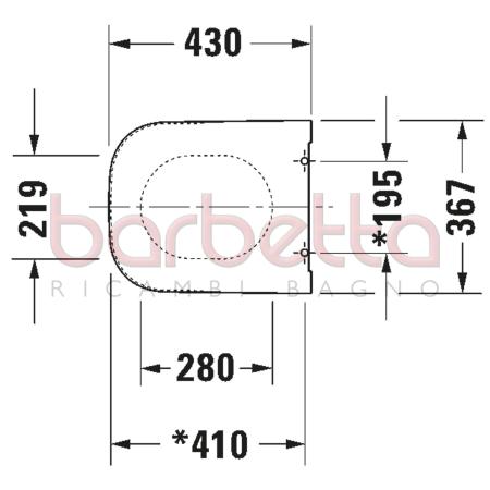 SEDILE COPRIWATER HAPPY D.2 RICAMBIO DURAVIT 0064590000