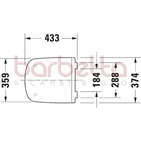 SEDILE COPRIWATER DURASTYLE SOFT CLOSE RICAMBIO DURAVIT 0063790000