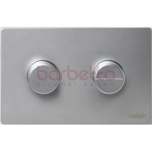 PLACCA DI SCARICO R4 CON PULSANTI SPORGENTI CROMO SATINATO VALSIR VS0875537