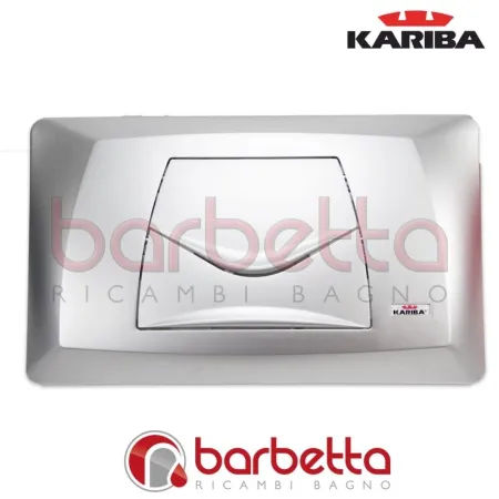 PLACCA DUO CLASSIC 2006 CROMO SATINATA KARIBA 306402