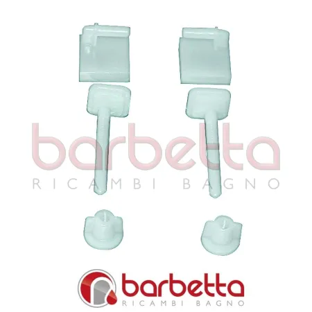COPPIA SUPPORTI IN PVC PER SEDILI IN ABS