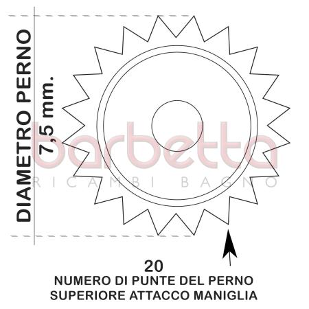 VITONE A DISCO CERAMICO DA 1/2" A 90° ORARIO 7,5x20