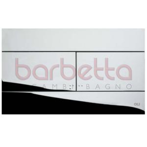 PLACCA SLIM CROMATA DOPPIO TASTO PER CASSETTA AD INCASSO OLI 659044