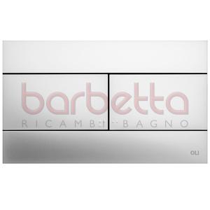 PLACCA DI COMANDO SLIM CROMO SATINATO CASSETTA OLI 659046