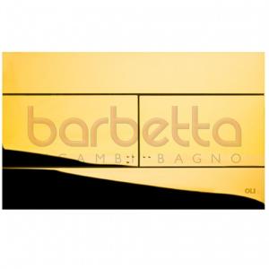 PLACCA SLIM ORO LUCICO DOPPIO TASTO PER CASSETTA AD INCASSO OLI 154962