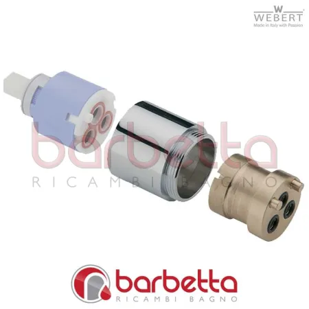 KIT PROLUNGA DOCCIA INCASSO 40 CROMATO RICAMBIO WEBERT AC0407