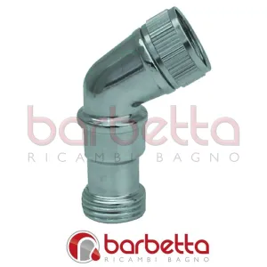 CURVA PER DOCCIA OTTONE CROMATA