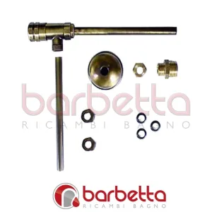 RUBINETTO PER CASSETTA WC DOPPIA CANNETTA BRONZATO