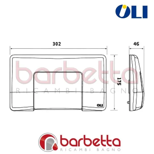 PLACCA DI RICAMBIO DIAMANTE BIANCA OLIVER 603001