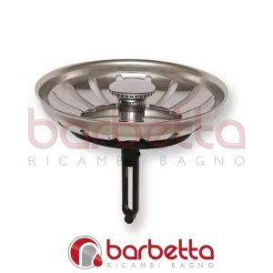 TAPPO LAVELLO INOX BASKET BONOMINI CON GRIGLIA DA 83MM