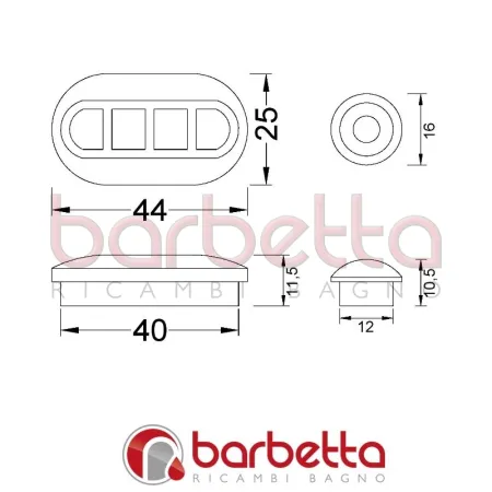 KIT GOMMINI PARACOLPI SEDILI WC MODELLO LINEA FUTURA