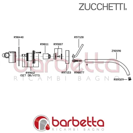 LAVABO PARTE ESTERNA ISYFRESH ZUCCHETTI ZP2609