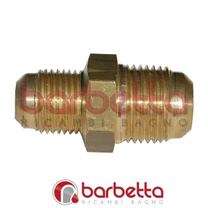 RACCORDO DOPPIO RIDOTTO PER TUBO RAME CLIMATIZZATORE 1/4 X 3/8