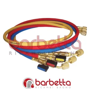 KIT TUBI FLESSIBILI PER GRUPPI MANOMETR MOD.A GAS R22-407 ATTACCHI 1/4xF1/4