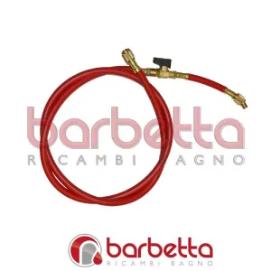 TUBO FLESSIBILE SINGOLO CON RUBINETTO MOD.A 1/4 F - F 1/4 x R410